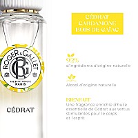 Roger Gallet Fragrant Water Body Spray For Women Cdrat Citron 1 Oz Spray