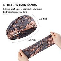 Aktvshow Womens Boho Headbands For Short Hair Nonslip Wide Head Bands For Workout Sports Yoga Hair Accessories