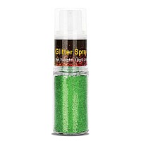 Go Ho Hair And Body Glitter Sprayfestival Glitter Dry Powder Makeup For Clothesgreen Glitter Spray Loose Sparkle Powderhologr