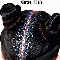 Go Ho Hair And Body Glitter Sprayfestival Glitter Dry Powder Makeup For Clothessilver Glitter Spray Loose Sparkle Powderholog