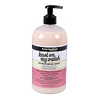 Aunt Jackie's Curls and Coils Knot On My Watch, Large 24oz Family Sized Pump, Instant Hair Detangling Therapy for Natural Curls, Coils and Waves, Pink