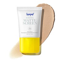 Supergoop Mineral Mattescreen Spf 40 15 Ml 100 Mineral Oilfree Broad Spectrum Sunscreen Smooths Skins Appearance Mi