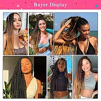 Braiding Hair Pre Stretched 8 Packs Prestretched Braiding Hair 26 Inch Ombre Braiding Hair Itch Free 1B3027 Yaki Synthetic