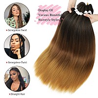 Braiding Hair Pre Stretched 8 Packs Prestretched Braiding Hair 26 Inch Ombre Braiding Hair Itch Free 1B3027 Yaki Synthetic