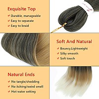 Braiding Hair Pre Stretched 8 Packs Prestretched Braiding Hair 26 Inch Ombre Braiding Hair Itch Free 1B27613 Yaki Synthetic