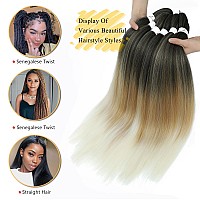 Braiding Hair Pre Stretched 8 Packs Prestretched Braiding Hair 26 Inch Ombre Braiding Hair Itch Free 1B27613 Yaki Synthetic