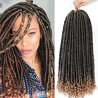 Goddess Locs Crochet Hair 6 Packs 12 Inch Straight Faux Locs Crochet Hair For Black Women Crochet Prelooped Curly Hair Soft Fa