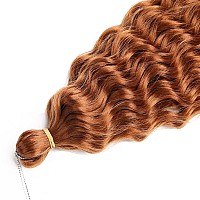 Maysa Ocean Wave Crochet Hair 22 Inch 6Packs Soft Curly Braiding Crochet Hair Wave Crochet Hair Extensions For Women 30Brown