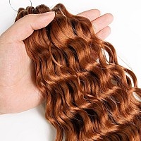 Maysa Ocean Wave Crochet Hair 22 Inch 6Packs Soft Curly Braiding Crochet Hair Wave Crochet Hair Extensions For Women 30Brown