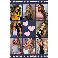 Maysa Ocean Wave Crochet Hair 30Inch Ombre Curly Crochet Hair 6Packs Deep Wave Crochet Hair Extensions For Women T824