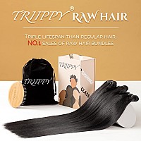 Triippy Raw Human Hair Bundlestriple Lifespan Than Regular Virgin Hair No1 Sales Of Raw Hair Bundles Keep Silky And Bone Strai