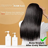 Triippy Raw Human Hair Bundlestriple Lifespan Than Regular Virgin Hair No1 Sales Of Raw Hair Bundles Keep Silky And Bone Strai