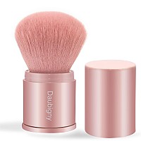 Retractable Kabuki Makeup Brushdaubigny Powder Brushes Foundation Travel Foundation Brush For Blush Bronzer Powder Pink