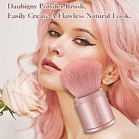 Retractable Kabuki Makeup Brushdaubigny Powder Brushes Foundation Travel Foundation Brush For Blush Bronzer Powder Pink