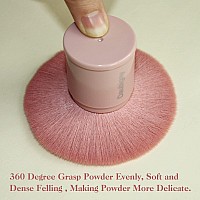 Retractable Kabuki Makeup Brushdaubigny Powder Brushes Foundation Travel Foundation Brush For Blush Bronzer Powder Pink