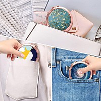 Dynippy Compact Mirror Rose Gold Makeup Mirror Folding Mini Pocket Mirror Portable Hand Mirror Doublesided 2 X 1X Magnification