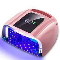 Sunydoo 96W Rechargeable Uv Led Nail Lamp Cordless Nail Dryer With Removable Stainless Steel Bottom Professional Curing Lamp For