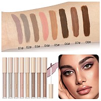 Maepeor Matte Liquid Eyeshadow 8 Colors Neutral Naked Smooth Creamy Eyeshadow Lightweight Highpigmented And Waterproof Long Las