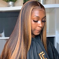 Haha 427 Highlight Blonde Bundles With Closure Human Hair Straight Ombre Bundles With Closure Brazilian Virgin Hair Weave Bundl