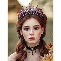 Sweetv Gothic Tiara Crown For Womengoth Wedding Tiara For Briderhinestone Queen Crowncostume Hair Accessories For Birthday Pr