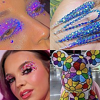 Rodaky 19200Pcs Resin Bulk Rhinestones For Tumblers 6 Color Round Crystals Gem Stones 3 Sizes Jelly Flatback Rhinestones For Nai