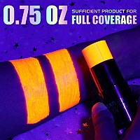 Orange Face Body Paint Sticks For Kids Adults Oil Based Halloween Face Painting Kit With Brush Uv Neon Body Paint Orange Eye B