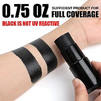 Black Face Body Paint Sticks For Kids Adults Oil Based Halloween Face Painting Kit With Brush Body Paint Black Eye Black Stick