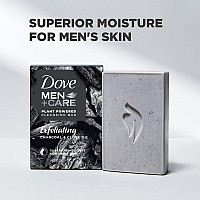 Dove Men+Care Natural Essential Oil Bar Soap Exfoliating Charcoal + Clove Oil 4 Count To Clean And Hydrate Mens Skin 4-in-1 Bar Soap For Men's Body, Hair, Face And Shave 5oz