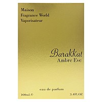 Fragrance World Maison Barakkat Amber Eve Unisex EDP 3.4 oz