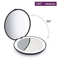 Wobsion 1X10X Magnification Compact Mirror For Pursescompact Mirror With Lighthandheld 2Sided Mirrortravel Makeup Mirror3