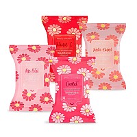 Facial Cleansing Wipes Vitamin C Coconut Rose Petal And Vanilla Almond Face Cleansing And Gentle Makeup Remover Wipes 4 P