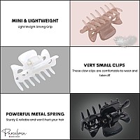 Parcelona French Classic Very Small 1 12 Claw Clips With Tight Spring Set Of 3 Girls Hair Jaw Claw Clips Durable Styling Wome