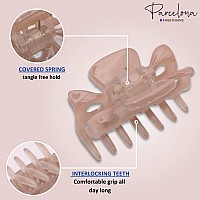 Parcelona French Classic Very Small 1 12 Claw Clips With Tight Spring Set Of 3 Girls Hair Jaw Claw Clips Durable Styling Wome