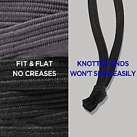 HAVHAF Knotted Mens Hair Ties For Men 8pcs (Thin, Black Charcoal) - No damage Crease Breakage Man Bun Hair Tie Men with Long Hair For Curly Thick Elastic Hair Ties For Guys | Perfect hairtie For Men