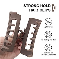 Maorulu Large Hair Claw Clips For Thick Hair Banana Clips With Strong Hold For Women And Girls Brown 1