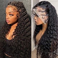 Zhengshuo Deep Wave Lace Front Wigs Human Hair 13X4 Deep Wave Hd Frontal Wig For Black Women Pre Plucked With Baby Hair Curly Hu