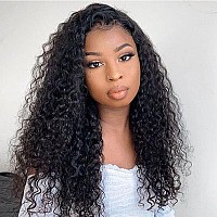 Kiqibeauty Curly V Part Wig Human Hair Kinky Curly No Leave Out 180 Density Upgrade U Part Wigs With Clips Glueless Wig Human H