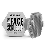 Tooletries Mens Face Scrubber Silicone Facial Cleansing Brush Gentle Exfoliator Pad Softtouch Massager Removes Dead