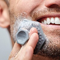 Tooletries Mens Face Scrubber Silicone Facial Cleansing Brush Gentle Exfoliator Pad Softtouch Massager Removes Dead