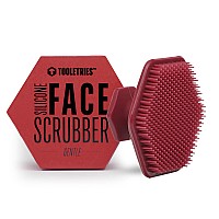 Tooletries Mens Face Scrubber Silicone Facial Cleansing Brush Gentle Exfoliator Pad Softtouch Massager Removes Dead