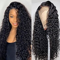 Aisi Deep Wave Lace Front Wigs Human Hair 180 Density 4X4 Lace Closure Wigs For Black Women Brazilian Glueless Wigs Human Hair