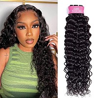 Odir Water Wave Human Hair 1 Bundle 30 Inch Unprocessed 9A Brazilian Wat And Wavy Virgin Hair Bundles Curly Hair Weft 100G Natur