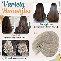 Ve Sunny Remy Human Hair Clip In Extensions Dirty Blonde Highlights Platinum Blonde Hair Clips Extensions For Women Blonde Human