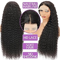 Deep Wave Lace Front Wigs Human Hair For Black Women 180 Density Brazilian Virgin Hair 4X4 Lace Closure Wig Human Hair Glueless