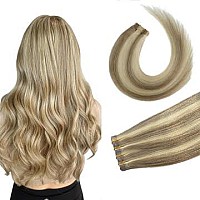 Tape In Hair Extensions 18P613 Mixed Bleach Blonde 100 Remy Human Hair Extensions Silky Straight For Fashion Women 20 Pcspacka