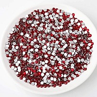 Beadsland 2880Pcs Flat Back Crystal Rhinestones Round Gems For Nail Art And Craft Glue Fixdark Siamss102729Mm