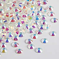 Beadsland 2880Pcs Flat Back Crystal Rhinestones Round Gems For Nail Art And Craft Glue Fix Transparent Abss102729Mm