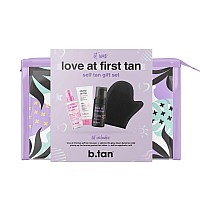 Btan Self Tan Travel Kit Love At First Tan Gift Set Includes Mini Violet Self Tanner Gradual Tanning Lotion Dark Bronzing