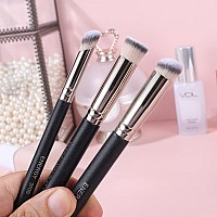 Energy Concealer Brush Set Professional Angle Under Eye Concealer Brushes Flat Top Perfect For Eye Concealer Foundation Blending