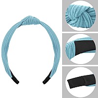 Siquk 15 Pieces Top Knot Headband Fabric Satin Material 15 Count Pack Hairband For Women In 15 Colors Hair Styling Securin